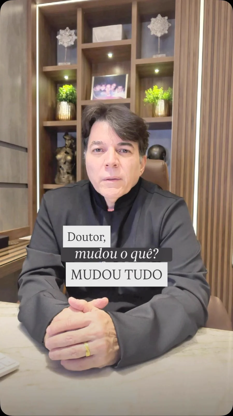 Capa do reel: Doutor, mudou o quê? MUDOU TUDO